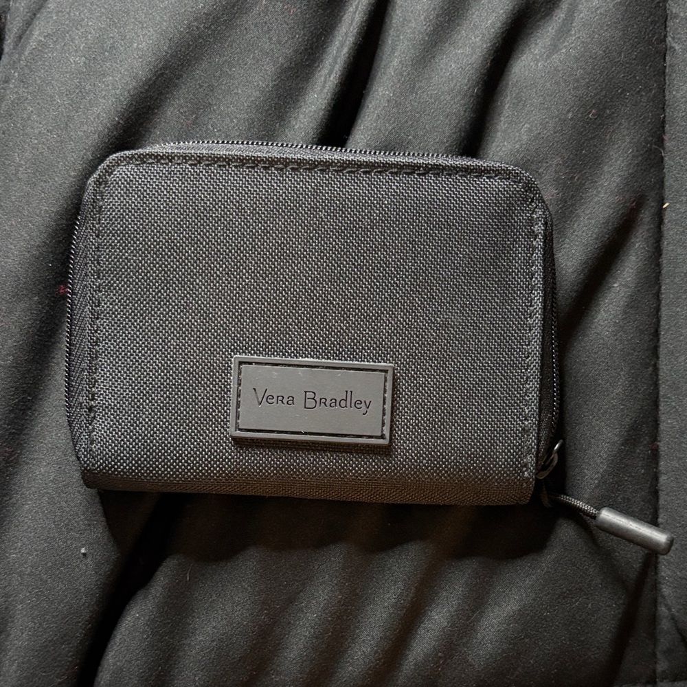 Vera Bradley Charcoal Zip Wallet